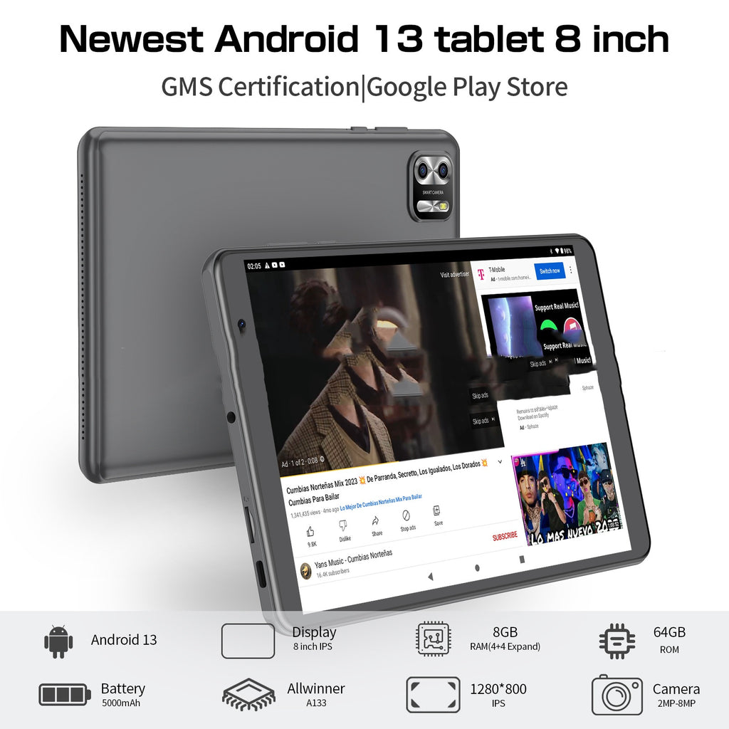 8-inch Eight-core Tablet PC Android 13 System 64g Large Capacity - Triple D lifestyle & beauty 2