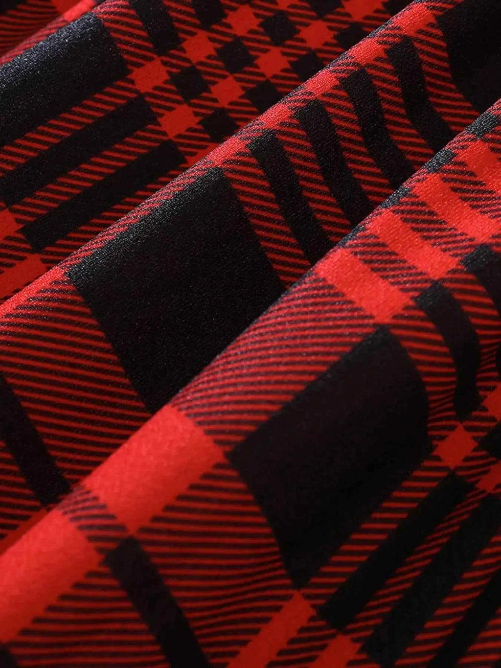 Children's Plaid Print Long Sleeve Dress