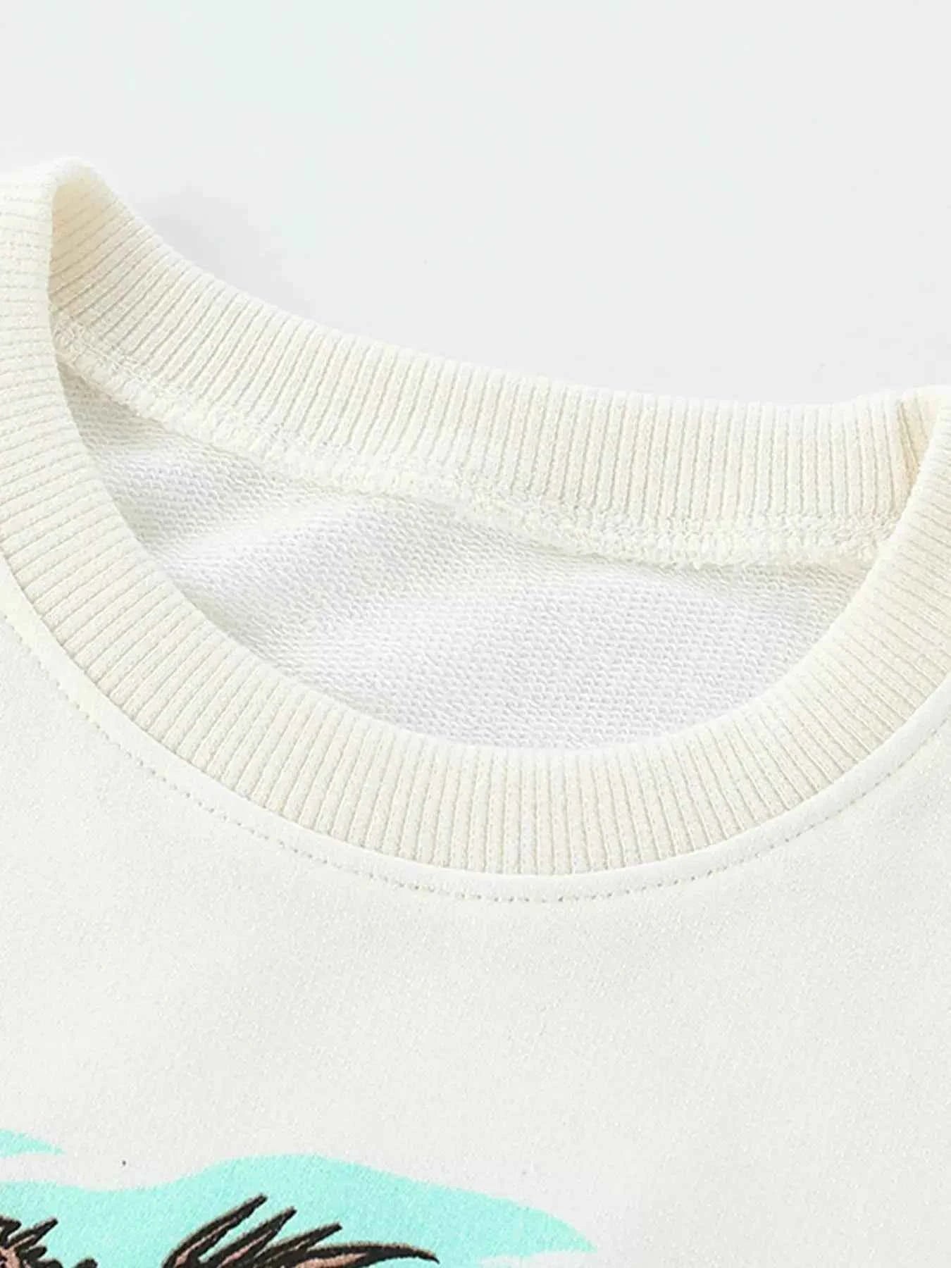 Children's Dinosaur Graphic Crew Neck Sweatshirt